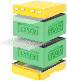 Улей Lyson Рута На 12 Рамок / KR122GY (зеленый/желтый) - 