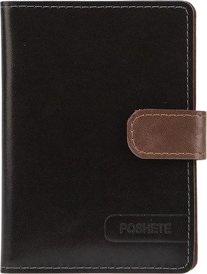 Портмоне Poshete 604-141NPK-BBW (черный/коричневый) - 