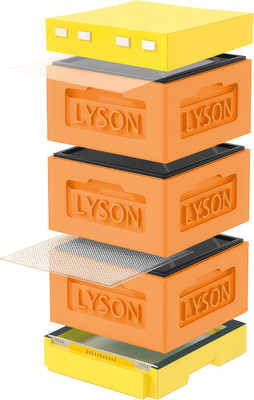 Улей Lyson Рута На 12 Рамок / KR123ORY (оранжевый/желтый) -