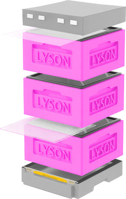 Улей Lyson Рута На 12 Рамок / KR123PG (розовый/серый) -