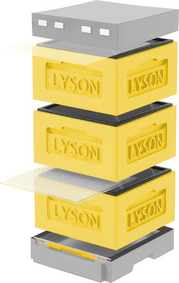Улей Lyson Рута На 12 Рамок / KR123YG (желтый/серый) -