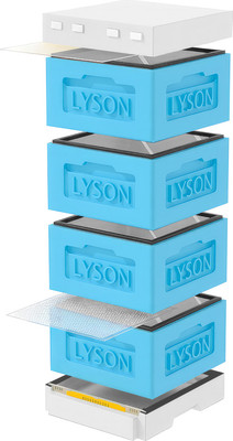 Улей Lyson Рута На 12 Рамок / KR124BW (синий/неокрашенный) -