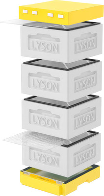 Улей Lyson Рута На 12 Рамок / KR124WY (неокрашенный/желтый) -