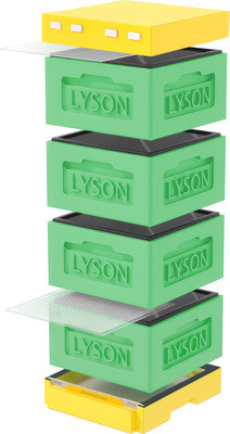 Улей Lyson Рута На 12 Рамок / KR124GY (зеленый/желтый) - 