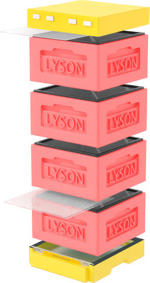 Улей Lyson Рута На 12 Рамок / KR124RDY (красный/желтый) - 