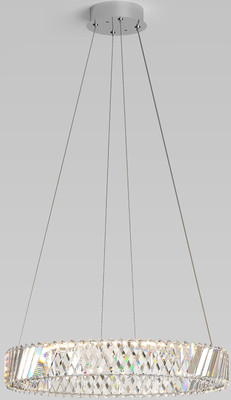 Потолочный светильник Евросвет Strotskis 101004 LED (никель хрусталь) - 