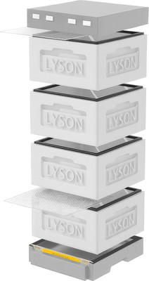 Улей Lyson Рута На 12 Рамок / KR124WG (неокрашенный/серый) -