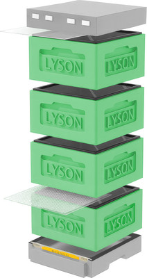 Улей Lyson Рута На 12 Рамок / KR124GG (зеленый/серый) - 