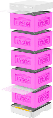 Улей Lyson Рута На 12 Рамок / KR125PW (розовый/неокрашенный) - 