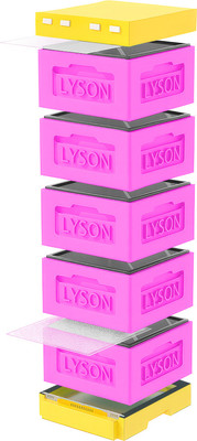 Улей Lyson Рута На 12 Рамок / KR125PY (розовый/желтый) - 