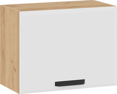 Шкаф навесной для кухни ТриЯ Тиана 1ВВ6Г с одной откидной дверью (дуб крафт золотой/белый супермат) -