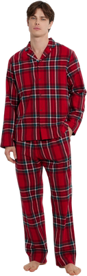 Пижама Mark Formelle 591047 (р.96-86-176, красная клетка) - 