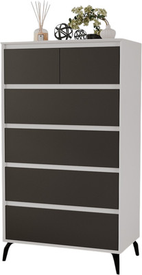 Комод Рэйгрупп Aleksa РГ-05-ВКС ARG-5-ВКС (белый премиум/кобальт/черный) - 