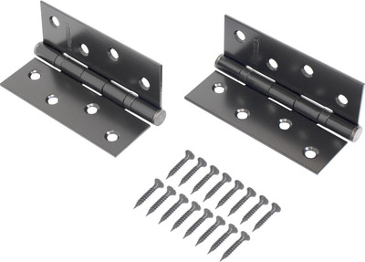 Комплект петель дверных Аллюр 2043 2BB-FHP ВL (2шт, матовый чёрный, блистер) - 