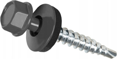 Саморез Admiral Кровельный 5.5x19 RAL 7024 (100шт, графит) - 