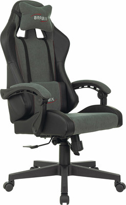 Кресло геймерское Brabix GM-121 / 532961 (черный/серый) - 