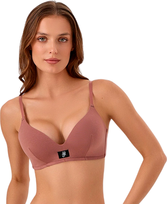 Бюстгальтер Mark Formelle 512369 (р.80B, кофейно-розовый/декор) - 