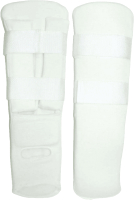Защита голень-стопа для единоборств ZEZ Sport J784-L (белый) - 