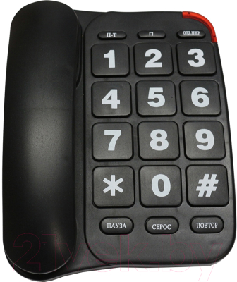 Проводной телефон Аттел 204 (черный)