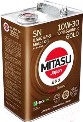Моторное масло Mitasu Gold 10W30 / MJ-105-5 (5л)