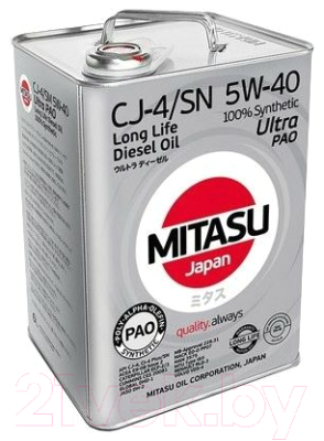 Моторное масло Mitasu Ultra Diesel 5W40 / MJ-211-6 (6л)