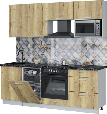 

Кухонный гарнитур, Мила Лайт 2.15-ПМ4