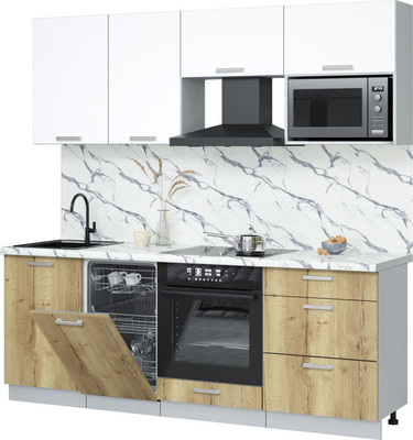 

Кухонный гарнитур, Мила Лайт 2.15-ПМ4