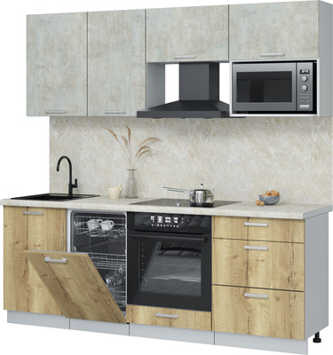 

Кухонный гарнитур, Мила Лайт 2.15-ПМ4