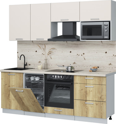 

Кухонный гарнитур, Мила Лайт 2.15-ПМ4