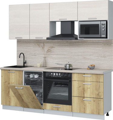 

Кухонный гарнитур, Мила Лайт 2.15-ПМ4