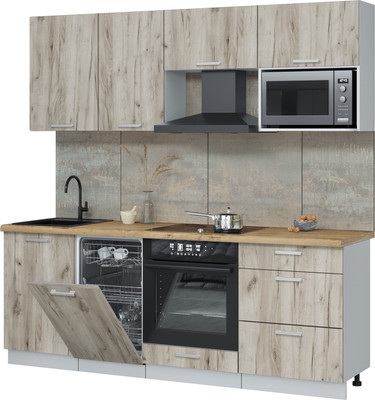 

Кухонный гарнитур, Мила Лайт 2.15-ПМ4