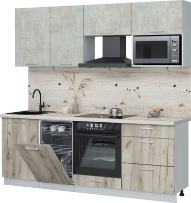 

Кухонный гарнитур, Мила Лайт 2.15-ПМ4