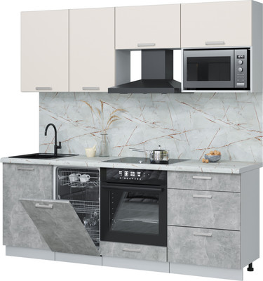 

Кухонный гарнитур, Мила Лайт 2.15-ПМ4