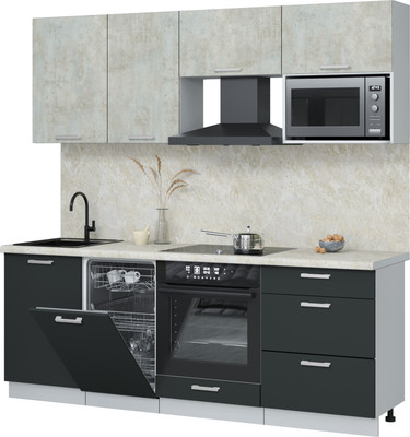 

Кухонный гарнитур, Мила Лайт 2.15-ПМ4