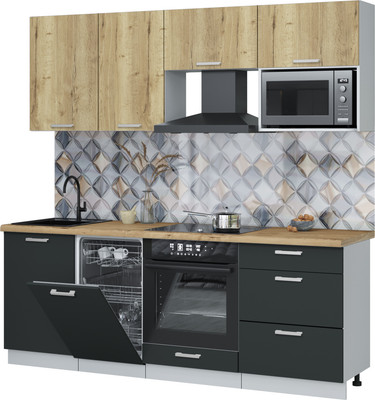 

Кухонный гарнитур, Мила Лайт 2.15-ПМ4