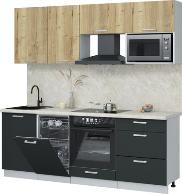 

Кухонный гарнитур, Мила Лайт 2.15-ПМ4