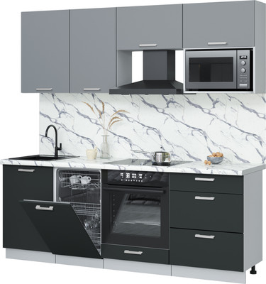 

Кухонный гарнитур, Мила Лайт 2.15-ПМ4