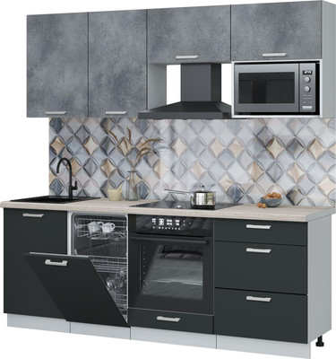 

Кухонный гарнитур, Мила Лайт 2.15-ПМ4