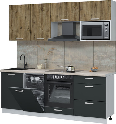 

Кухонный гарнитур, Мила Лайт 2.15-ПМ4