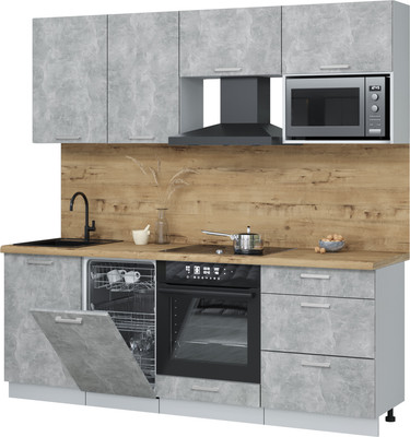 

Кухонный гарнитур, Мила Лайт 2.15-ПМ4