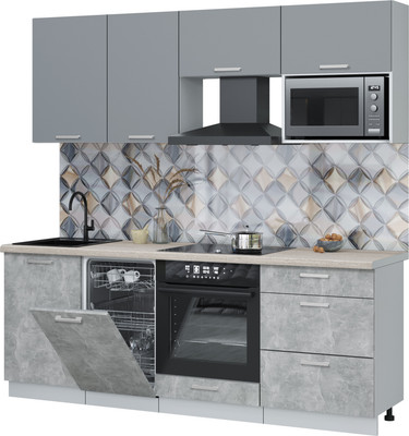 

Кухонный гарнитур, Мила Лайт 2.15-ПМ4