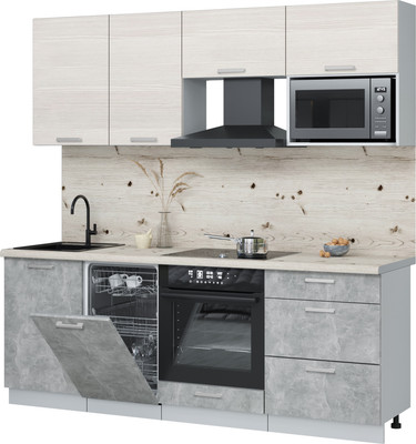 

Кухонный гарнитур, Мила Лайт 2.15-ПМ4