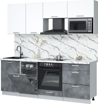 

Кухонный гарнитур, Мила Лайт 2.15-ПМ4