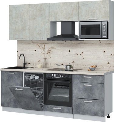 

Кухонный гарнитур, Мила Лайт 2.15-ПМ4