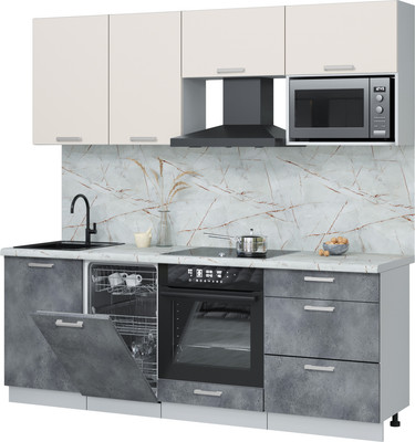 

Кухонный гарнитур, Мила Лайт 2.15-ПМ4