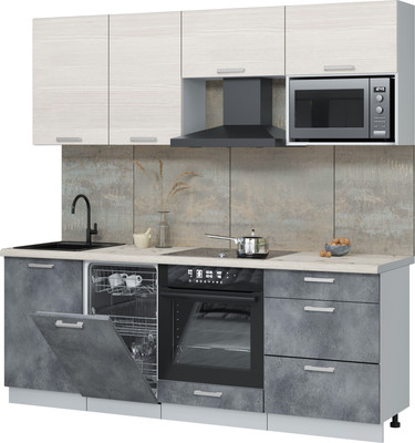 

Кухонный гарнитур, Мила Лайт 2.15-ПМ4