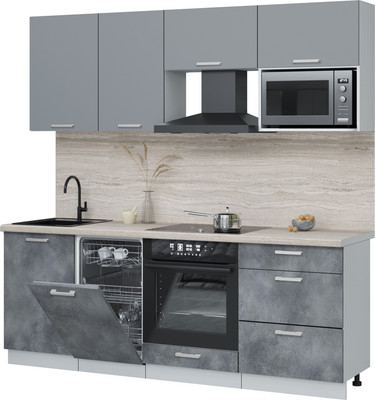 

Кухонный гарнитур, Мила Лайт 2.15-ПМ4