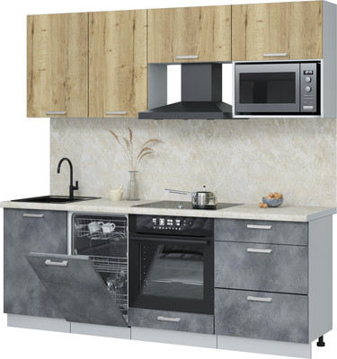 

Кухонный гарнитур, Мила Лайт 2.15-ПМ4