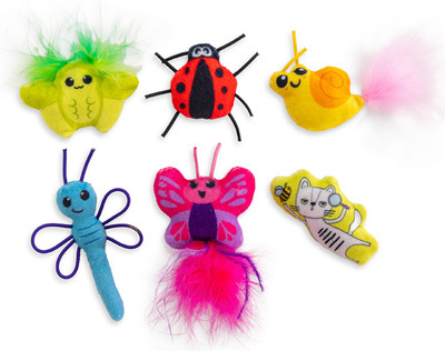 Набор игрушек для кошек Catstages Dental Друзья-насекомые / CAT714815 (6шт) - 