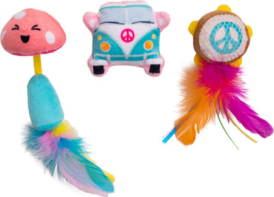 Набор игрушек для кошек Catstages Dental Фестиваль с кошачьей мятой / CAT709095 (3шт) - 